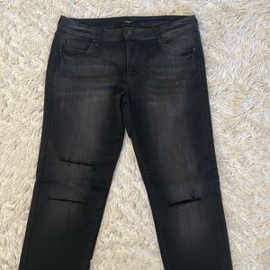 Womens Celebrity Pink Black Denim-Juniors 11/12